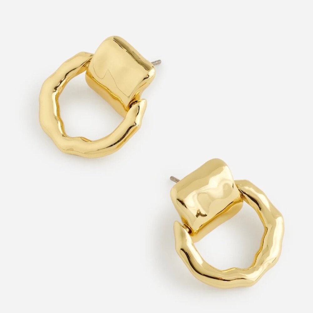 Madewell Molten Doorknocker Earrings